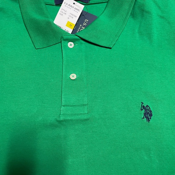 New U.S. Polo Assn Men’s Green Polo Shirt, M - Picture 5 of 15